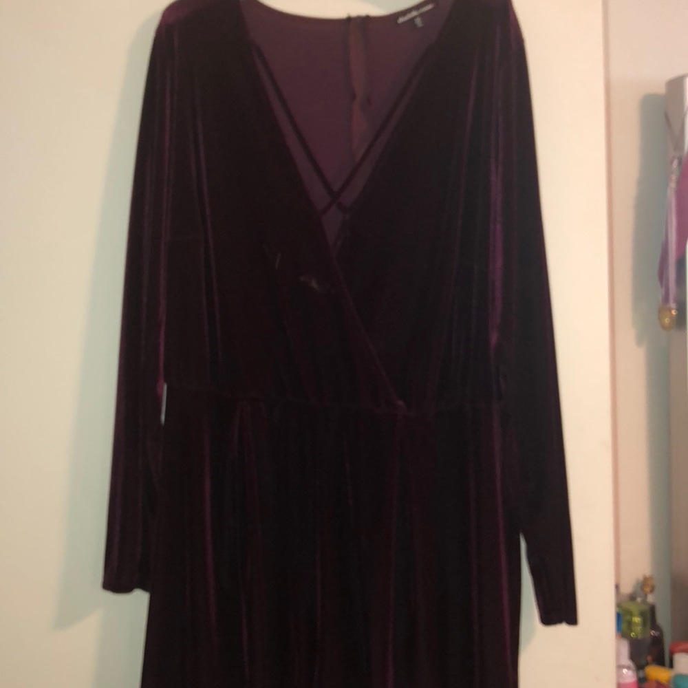 Maroon Long sleeve Romper